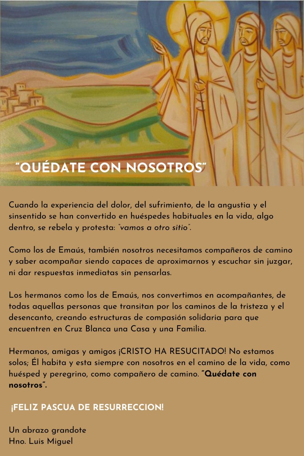 Mensaje Hno. Luis Miguel Pascua