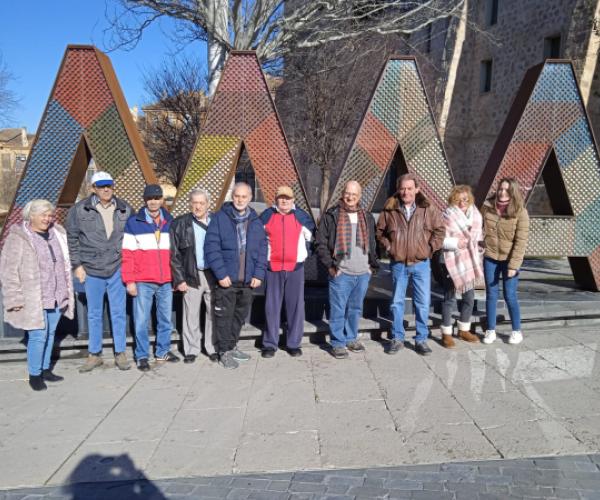 Salida de los residentes más autónomos a Teruel para visitar la fiesta de “Los Medievales”. Escalinata de Teruel 