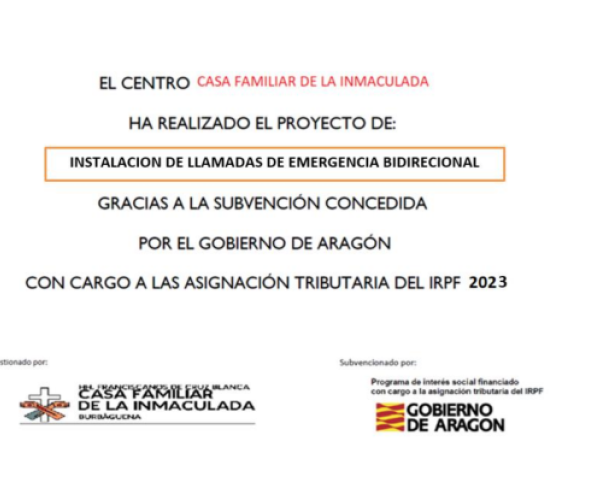 Subvención IRPF Burbáguena