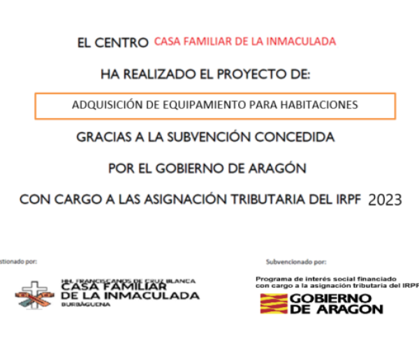 Subvención IRPF Burbáguena