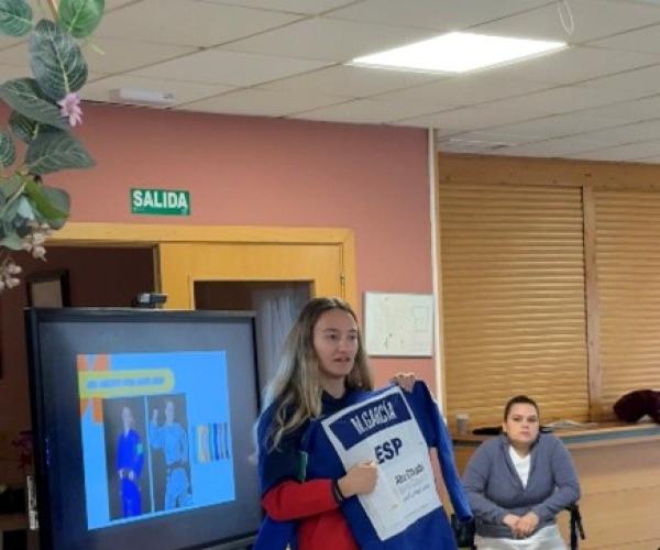 Visita de Marta García Judoka a la Casa Familiar