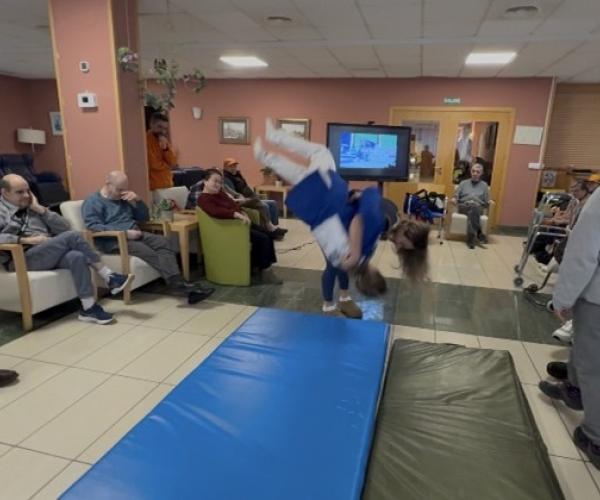 Visita de Marta García Judoka a la Casa Familiar